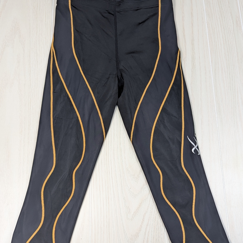 X-CW-X Black orange‎ M athletic capri Performance tights compression leggings